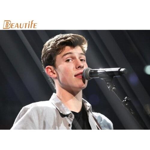 New Arrival Shawn Mendes poster Cloth Silk Poster Home Decoration Wall Art Fabric Poster Print 30x45cm, 40x60cm,50X75cm,60X90cm