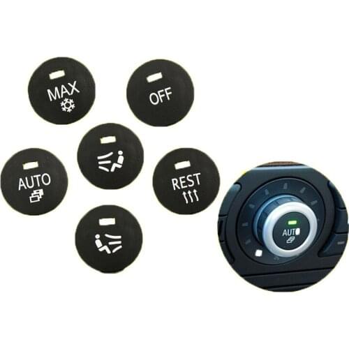 Car Air Conditioning Panel Switch Button for BMW E60 Old BMW 5 Series Central Control Switch Button Knob Cover Auto Parts