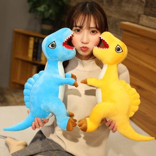 New Lovely Soft Huggable Dinosaur Plush Toys Cartoon Simulation Tyrannosaurus Cute Stuffed Toy Dolls for Kids Boys Birthday Gift