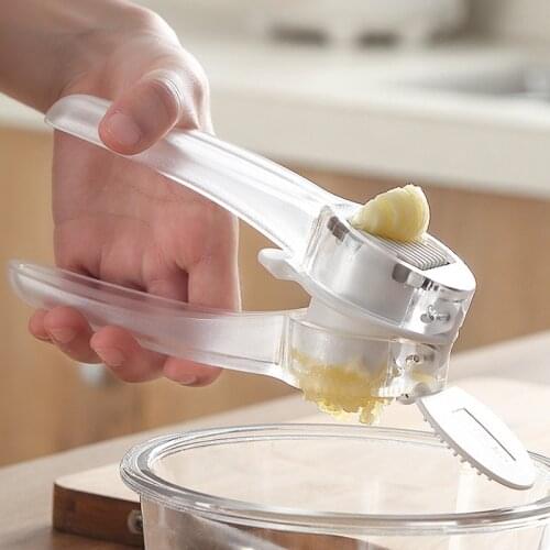 Garlic Press Fashion Design Garlic Presser Kitchen Tool Portable Garlic Mincer Chopper Crusher Slicer Grater Squeezer