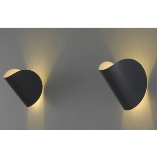 Nordic LED Wall Lamp Modern Rotating Wall Light Creative Personality Bedroom Bedside Living Room Decor Art Wall Sconce Fixtures