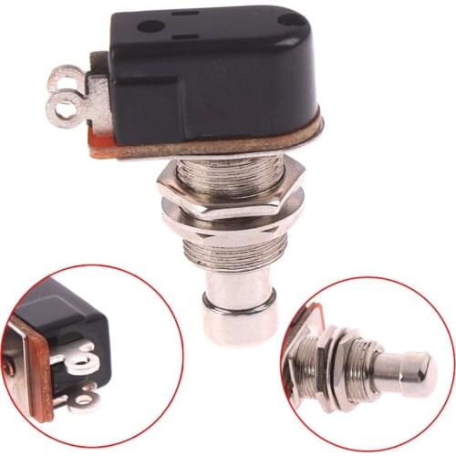 SPST Momentary Soft Touch Push Button Stomp Foot Pedal Switch Electric Guitar Switch OFF-Momentary ON