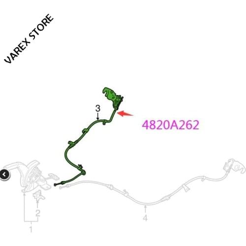 Rear hand brake cable for M-itssubishi Outlander OEM: 4820A262 4820A264 4820A261