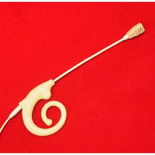 E-6 Invisible EARHOOK 4Pin Hirose Jack Condenser Microphone use with Wireless Bodypack for Kid Children Dancing Singing Speaking