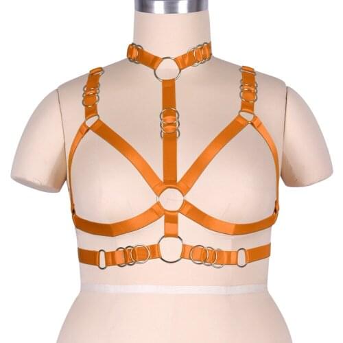 Stockings Belt Plus Size Sexy Garter Straps Harness Bra Bondage Bdsm Busty Lingerie Fetish Rave Goth Women Waistband Suspenders