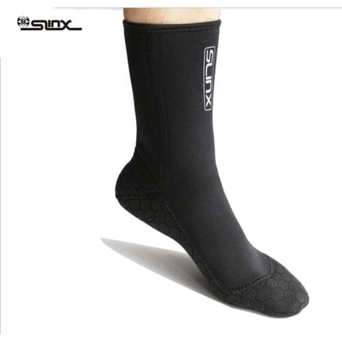 1 Pair 3mm Neoprene Scuba Diving Socks Swimwear Wetsuit Prevent Scratches Winter Keep Warm Swimming Surfing Snorkeling Socks