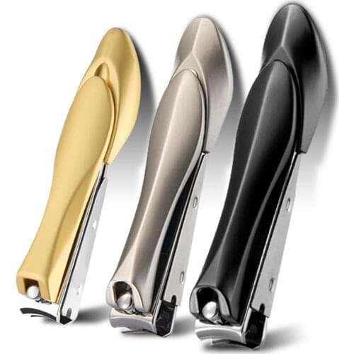 Nail Clippers Stainless Steel Anti-Nail Drop Toenail Cutter Manicure Tools Bionic Design Trimmer Pedicure Scissor