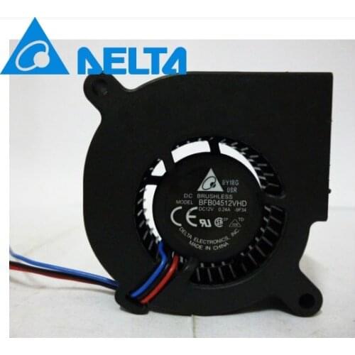 2pcs BFB04512VHD 4520 45*45*20mm 45mm 12V 0.24A 3-wireblower Server Inverter Cooling fan
