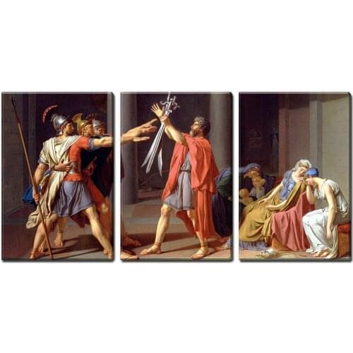 3 Panel World Famous Painting Reproduction on Canvas Wall Art - Dancers by Edgar Degas , Ready to Hang Drop shipping