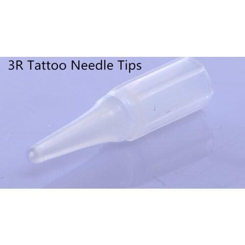 50Pcs/Lot 3R White Plastic Tattoo Needle Tips For Permanent Makeup Tattoo Machine