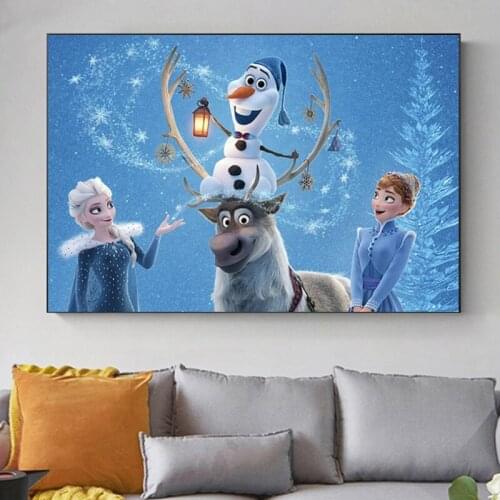 DIY 5D Diamond Painting Disney Princess Frozen Cartoon Diamond Embroidery Cross Stitch Kits Mosaic Home Decor Wall Art Gift