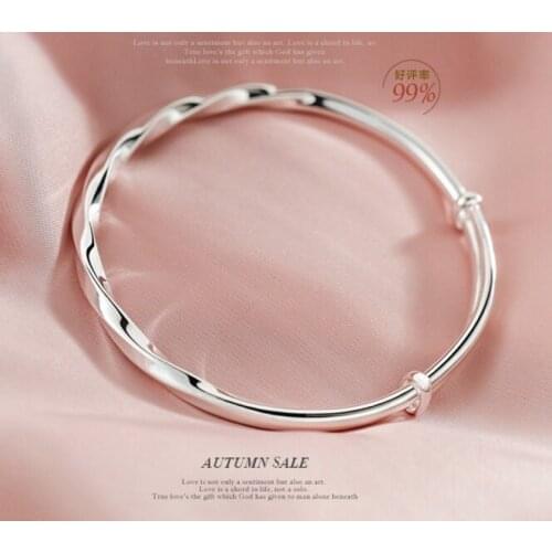 ANGLANG Silver Bracelets