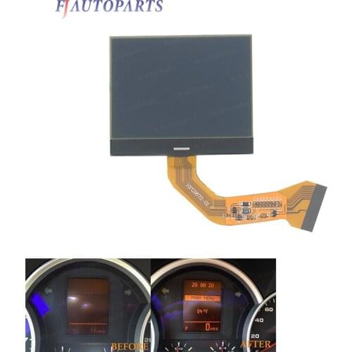 Car Instrument Cluster LCD Screen Display For Cayenne 2003-2009 VW Touareg V6 2004-2007 Yellow/Red Background