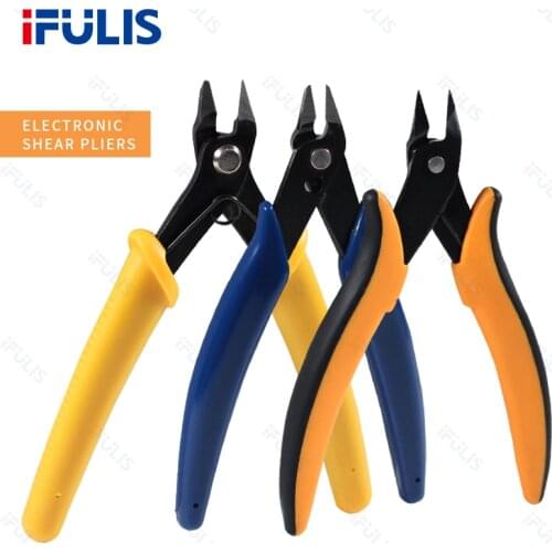 Diagonal Pliers 5 Inch Mini Scissors Electronic Wire Cutter Pliers Wires Insulating Rubber Handle Hand Tools