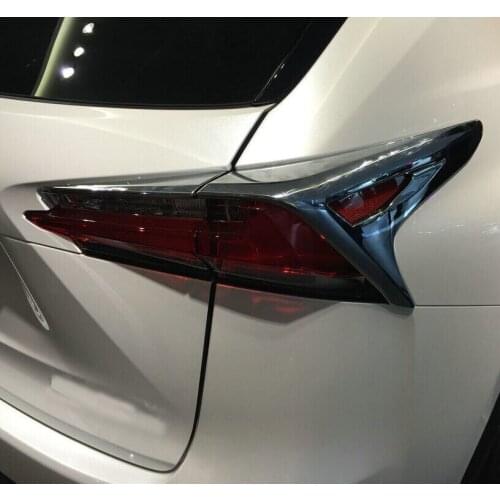 For Lexus NX200T NX300H 2015 2016 2017 ABS Chrome Tail Light Lamp Cover Trim