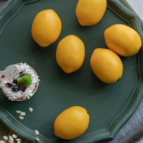 Simulation Lemon Fruit Fake Model Milk Tea Shop Window Decoration Scene Layout Food Photography Shooting Props Decoration
