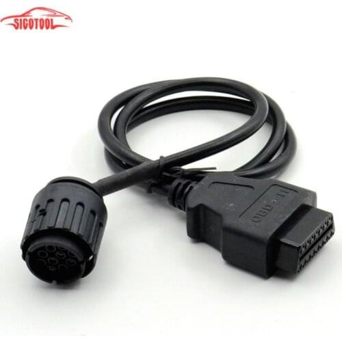 For BMW ICOM D Cable ICOM-D Motorcycles Motobikes 10 Pin Adaptor 10Pin To 16Pin OBD2 OBDII Diagnostic Cable I-COM tool cables