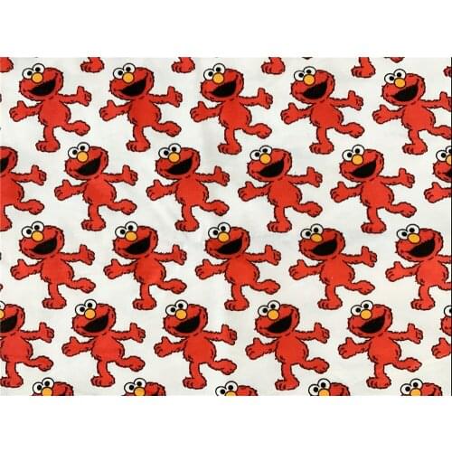 50X165cm Classic cartoon Elasticit knitting cotton fabrics Patchwork DIY Childrens clothing material Sewing T-shirt