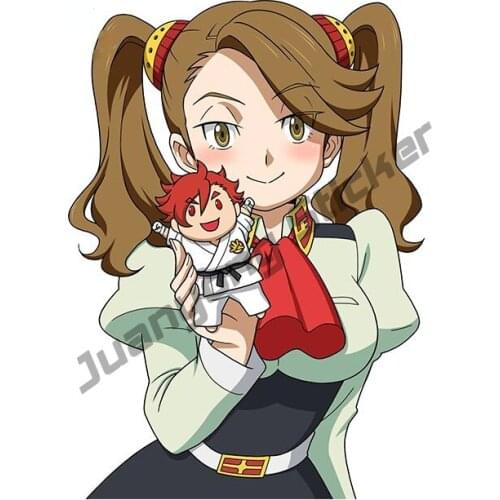 Creative Girl Car Stickers Gundam Build Fighters Try - Sazaki Kaoruko JDM Car Accessoires Exterior Vinyl Fine Decals KK13x8cm