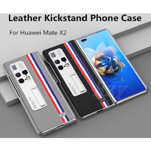 Fashion Kickstand Phone Case For Huawei Mate X2 Cove Leather With Tempered Glass Film Shell Shockproof Ultra-Thin Flip Cases Hot