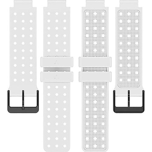 Monochrome Round Hole Silicone Watch Band Wristwatch Strap Bracelet Belt with Tool for Garmin Approach S20 Watch