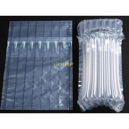 32*8cm Air Dunnage Bag Air Filled Protective Wine bottle Wrap Inflatable Air Cushion Column Wrap Bags with a fr