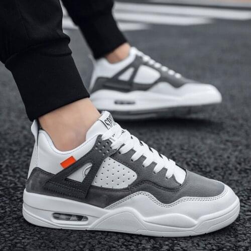 New style air cushion shoes mens shoes Korean version versatile mens sports leisure dads little white tide shoes ins white