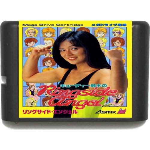 New Arrival Cutie Suzuki no Ringside Angel 16 bit MD Game Card For Sega Mega Drive For Genesis