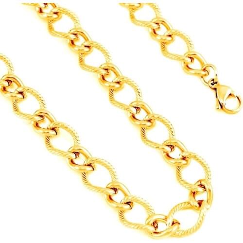 100% Stainless Steel Heavy Duty Chains Necklaces For Men Women Gold/Silver Color 10mm Metal Chunky Chain Necklace Choker