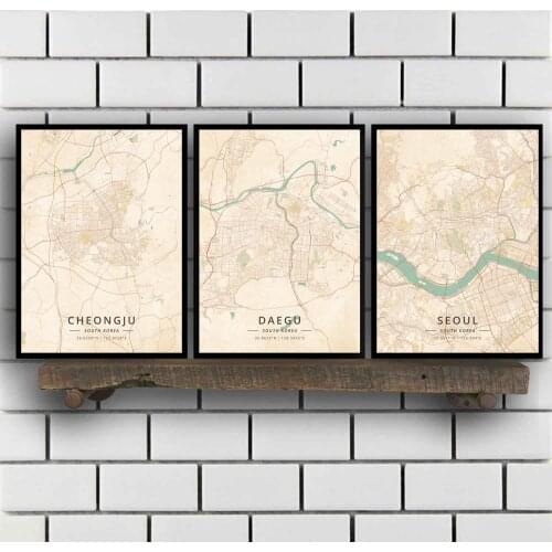 Cheongju Daegu Seoul South Korea Poster