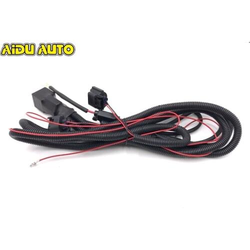 Fog Light Lamp Wires Harness Cable With Fuse For New Polo Golf Jetta MK5 MK6