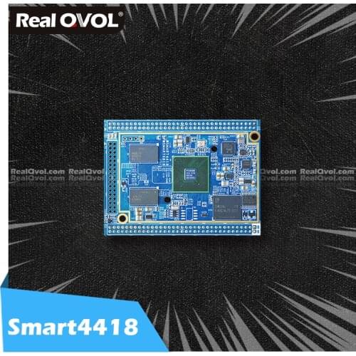 RealQvol FriendlyELEC Smart4418 CPU Board S5P4418 Cortex-A9 1GB RAM 8GB EMMC Integrated Gbps Ethernet Audio Jack