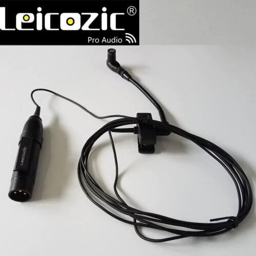 Leicozic BT98H/C 98H 98HC Horn Clip Instrument Microphone Condenser Instrument Microfone for Sax and Brass Beta microfones 98H/C