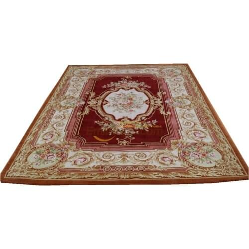 Savonnerie Thick And Plush Rug Thick And Plush Handknotted Savonnerie Neo Classic Design Rug Livingroom
