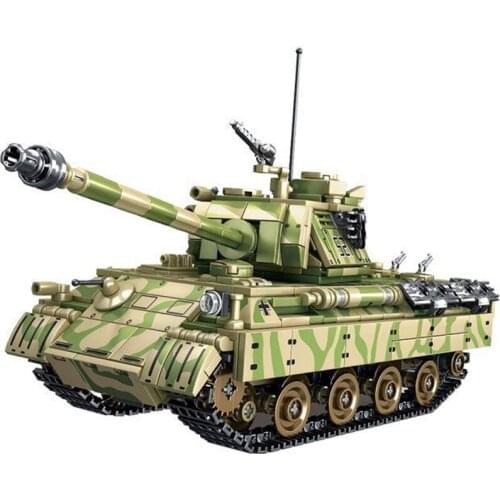 Military Army WW2 Main Panzerkampfwagen V Panther Tank Vehicle Soldiers MOC Weapon Building Blocks Bricks Classic Model Toys Kid