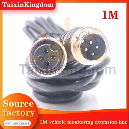 1m vehicle monitoring extension line 4P aviation head interface can be customized waterproof and high temperature resistant