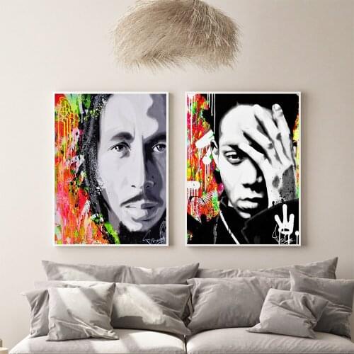Street Portraits Graffiti Art Canvas Painting Handsome Man Art Wall Posters and Prints Picture for Room Cuadros Home Decoration