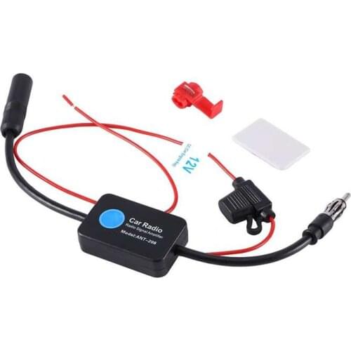 Universal 12V Car FM Radio Aerial Antenna Signal Reception Amplifier Booster