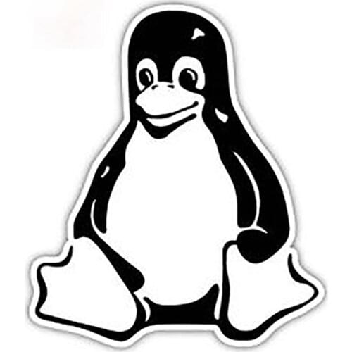 Personality Car Styling Tux Penguin Linux Decal Car Sticker Vinyl Graphic Car Window Door Bumper Laptop Apply To Car Window