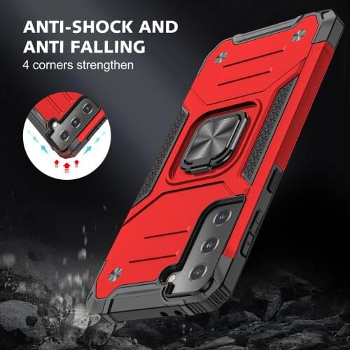 Armor Case For Samsung Galaxy S21 S20 FE S10 Note 10 20 Plus Ultra M21 M31 M31S M51 A21S A20e A50 A70 A51 A71 5G Phone Cover