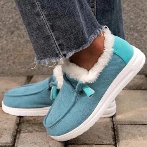 Winter Women Cotton Snow Shoes Plus Velvet 2021 Outdoor Non-slip Casual Comfort Warm Platform Shoes Plus Size Zapatos De Mujer