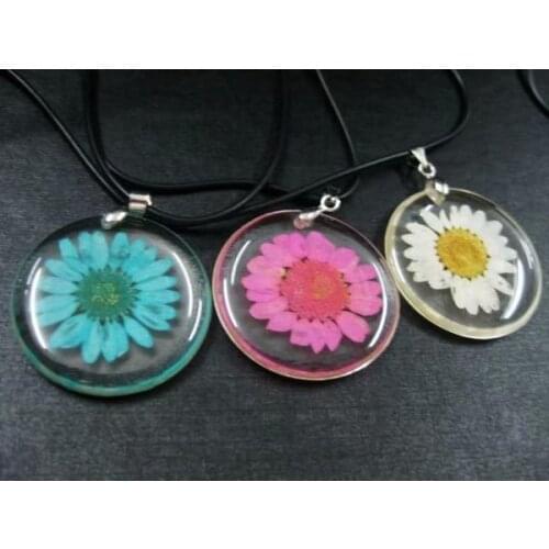FREE SHIPPING YQTDMY 15 pcs Romantic New Flower Minimalist Clavicle Statement Round Design Pendant