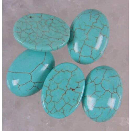 18x13MM Howlite Oval CAB GEM Cabochon Jewelry Bead (10 pcs/lot) H027
