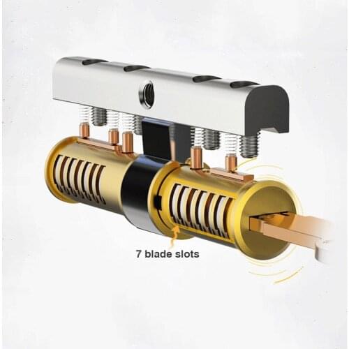 95mm 100mm 105mm Anti-theft Lock Brass Lock Explosion-proof Door Lock Universal Cylinder Anti-technical Unlocking