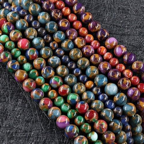 Natural Stone Beads Tanzania Golden Colored 4mm 6mm 8mm 10mm12mm Round Loose Beads for Jewelry Making DIY Accessorries 15"Strand