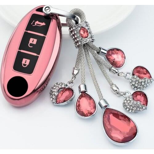 For Nissan Bluebird SYLPHY/TEANA/QASHQAI/TIIDA/X-TRAIL/BLUEBIRD Car Key Bag Remote Control Protective Sleeve Personality Case