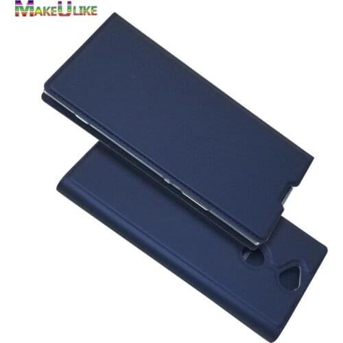 Slim Magnetic Case For Sony Xperia XA2 Plus XA1 Flip Cover PU Leather Phone Bags Cases For Sony XA1 XA2 Plus Coque