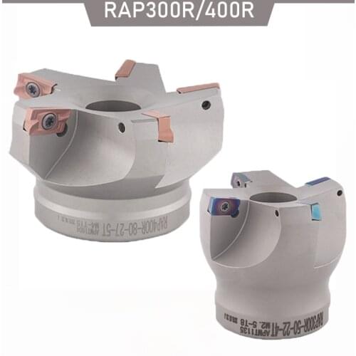 RAP RAP300R RAP400R 75 Degree Milling Cutter Head CNC Endmill Cutter RAP300R-50-22-4T RAP400R-50-22-4T High Strength Machine