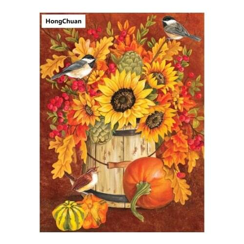 Beautiful Flower Diamond Painting Cross Stitch Needlework Home Decoration Mural5D DIY Square/Round MosaicDiamondEmbroidery Gift