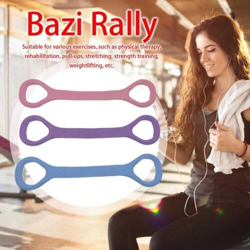 Resistance Exercise Band Elastic Fitness Pulling Rope Stretch Yoga Band Figure 8 Exercise Cords Muslation Yoga Accessories